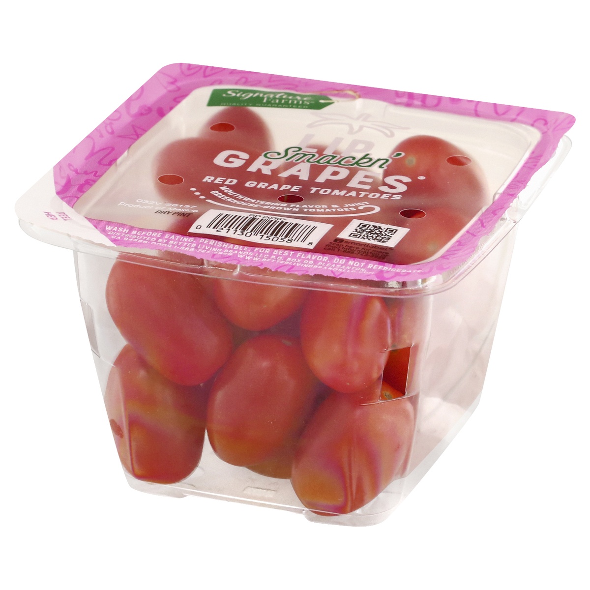 slide 3 of 9, Signature Farms Lip Smackin' Grapes Red Grape Tomatoes 1 ea, per lb
