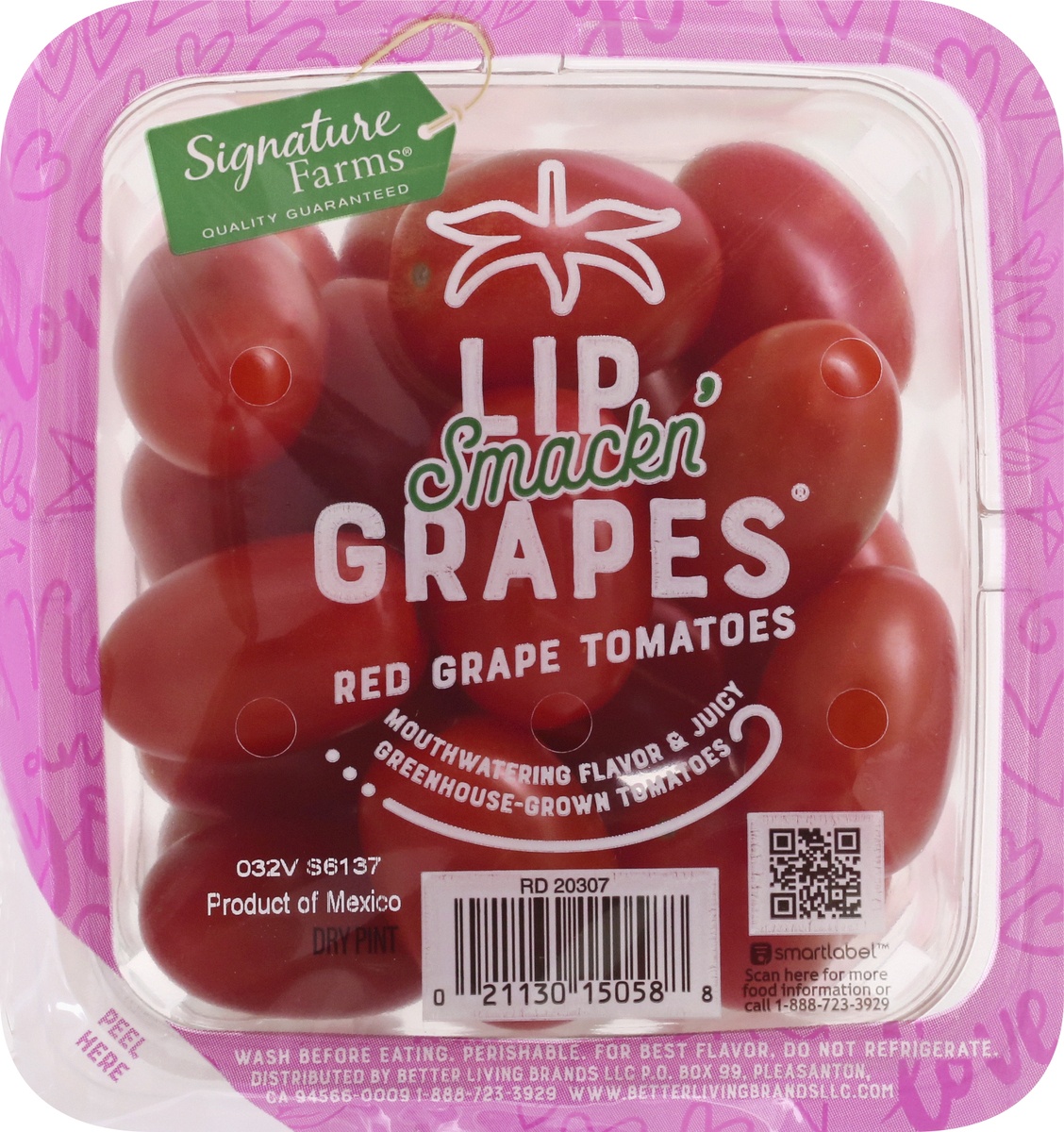 slide 6 of 9, Signature Farms Lip Smackin' Grapes Red Grape Tomatoes 1 ea, per lb