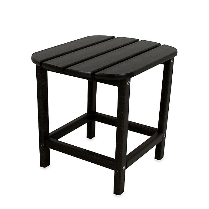 slide 1 of 1, POLYWOOD Folding Adirondack Side Table - Black, 1 ct