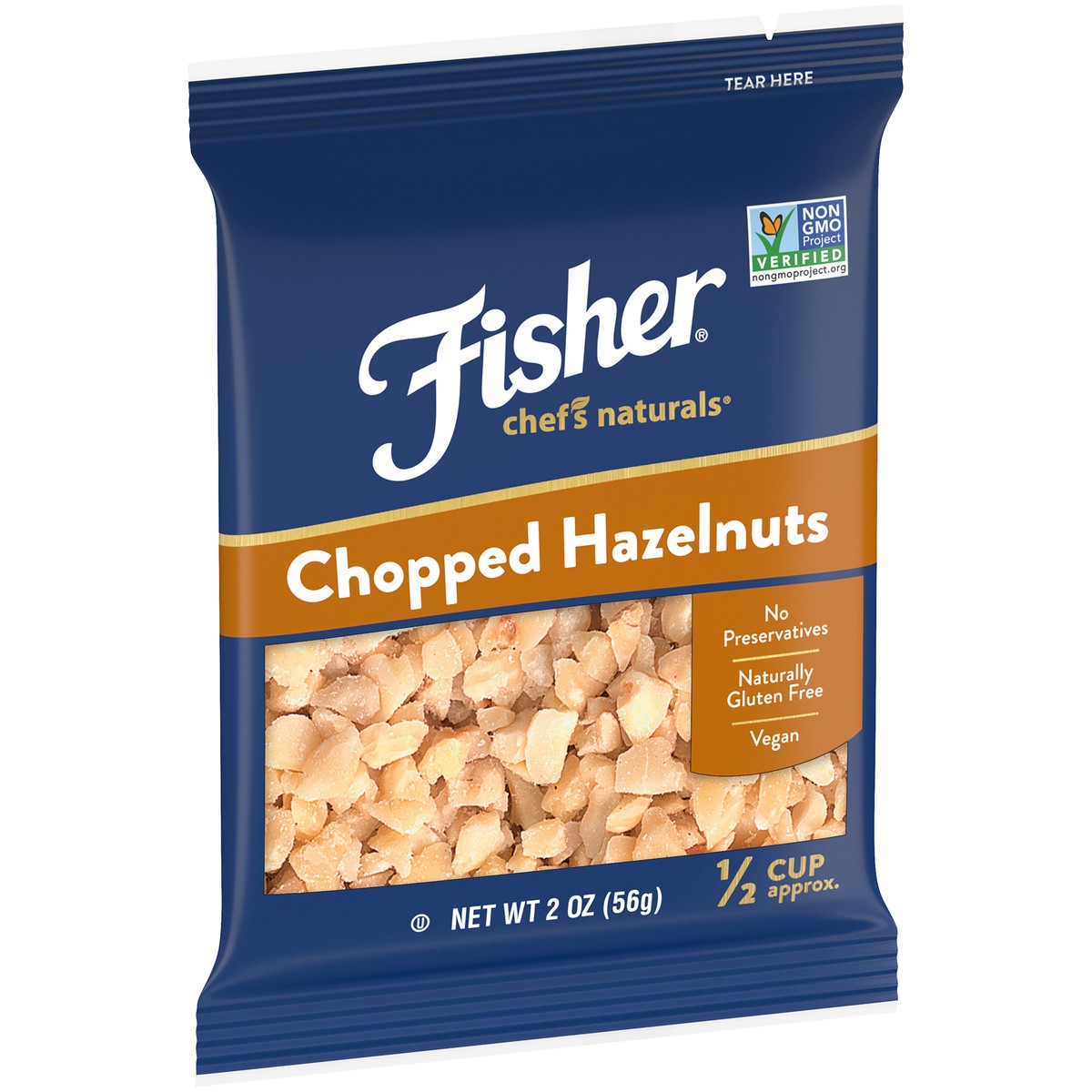 slide 3 of 11, Fisher Chef's Naturals Chopped Hazelnuts 2 oz. Bag, 2 oz