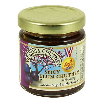 slide 1 of 1, Virginia Chutney Co. Virginia Cutney Company Spicy Plum Chutney, 4.4 oz