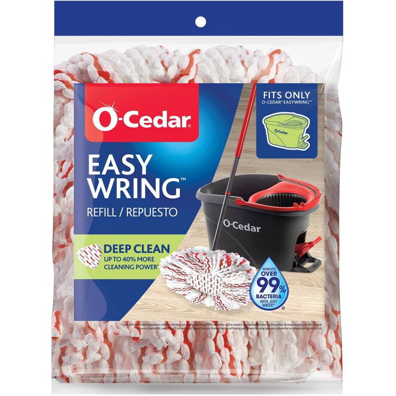 slide 1 of 14, O-Cedar EasyWring Deep Clean Mop Refill - 1pk, 1 ct