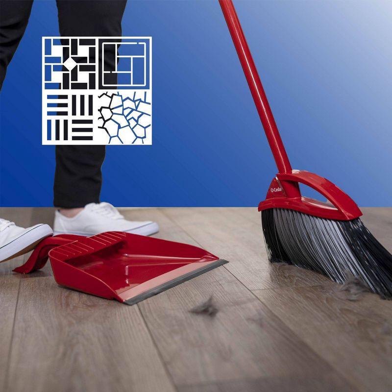 slide 6 of 9, O-Cedar PowerCorner Pet Pro Disassembled Broom with Step-On Dustpan - 3ct, 1 ct