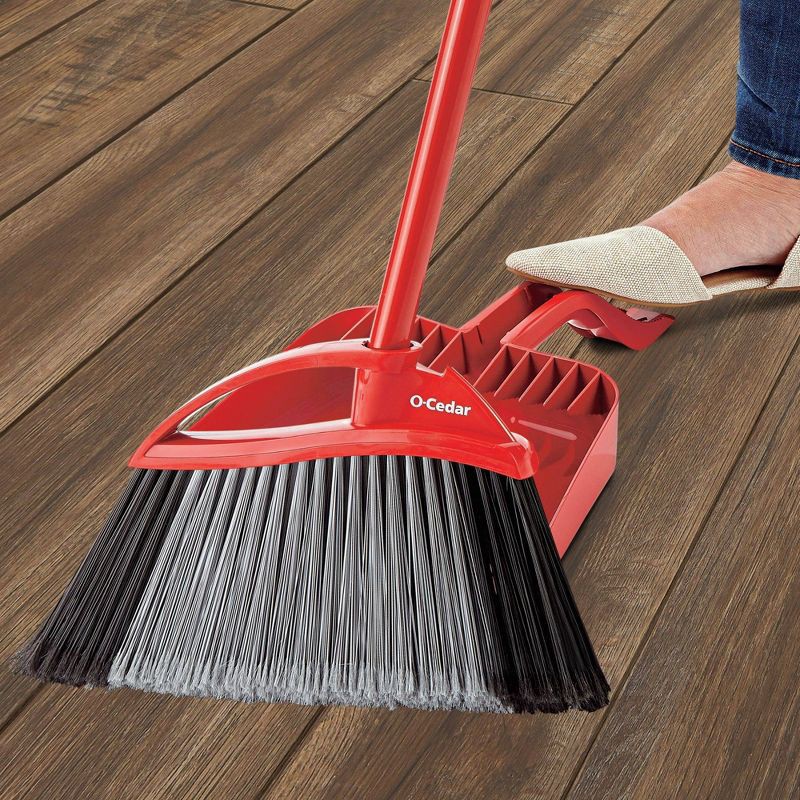 slide 5 of 9, O-Cedar PowerCorner Pet Pro Disassembled Broom with Step-On Dustpan - 3ct, 1 ct