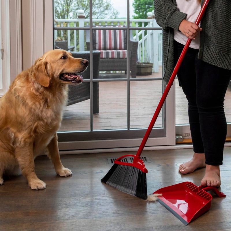 slide 8 of 9, O-Cedar PowerCorner Pet Pro Disassembled Broom with Step-On Dustpan - 3ct, 1 ct