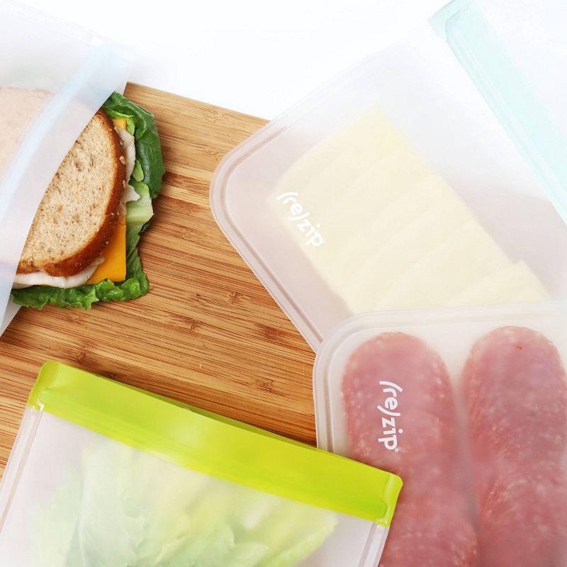 slide 4 of 5, (re)zip Reusable Leak-proof Half Gallon Deli Bag - 4pk, 4 ct