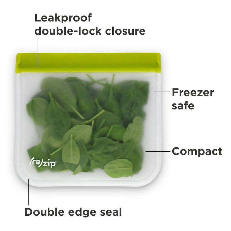 slide 3 of 5, (re)zip Reusable Leak-proof Half Gallon Deli Bag - 4pk, 4 ct