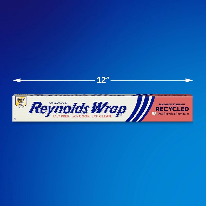 slide 2 of 9, Reynolds Wrap Recycled Aluminum Foil - 75 sq ft, 75 sq ft
