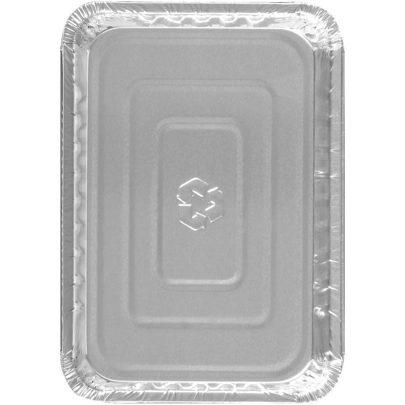 slide 2 of 7, EZ Foil Store and Reheat Oblong Pan with Oven Safe Lid - 5ct, 5 ct