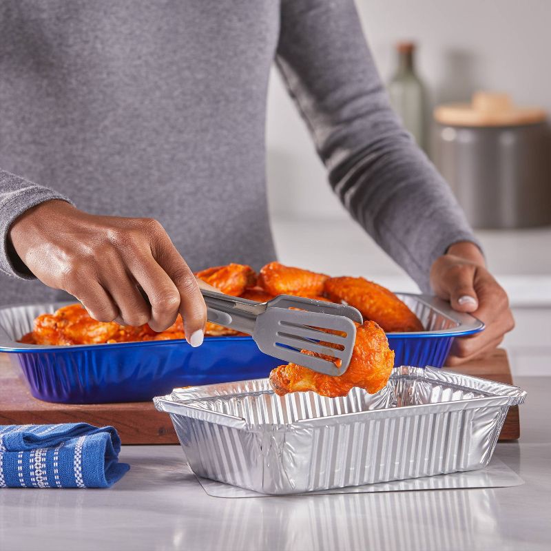 slide 5 of 7, EZ Foil Store and Reheat Oblong Pan with Oven Safe Lid - 5ct, 5 ct