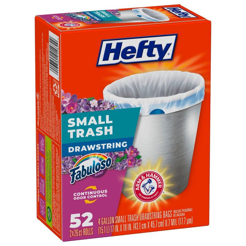 slide 2 of 5, Hefty Fabuloso Trash Bag - Small - 52ct, 52 ct