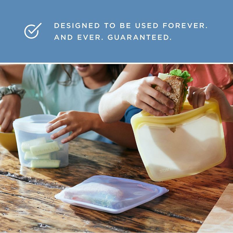 slide 7 of 11, stasher Premium Silicone Reusable Food Storage Bowl - 2 Cup - Mystery Color(Clear/Lavender), 1 ct