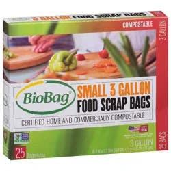 BioBag Compostable Food Trash Bags - Small - 25ct/3gal