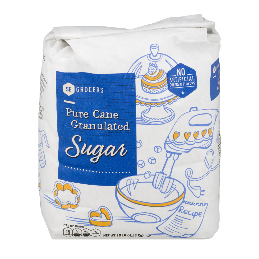 slide 1 of 1, SE Grocers Sugar Pure Can Granulated, 10 lb