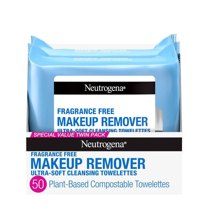 slide 1 of 14, Neutrogena Cleansing Towelettes Makeup Remover - Unscented - 50ct, 50 ct