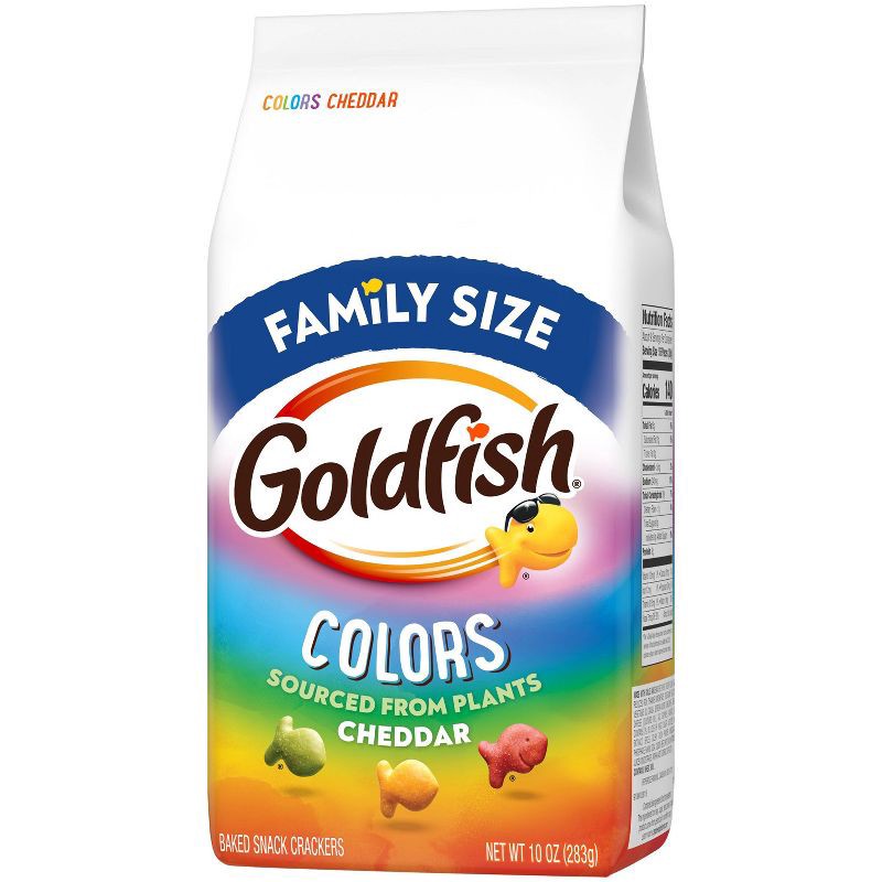slide 5 of 5, Goldfish Colors Crackers Family Size Bag - 10oz, 10 oz