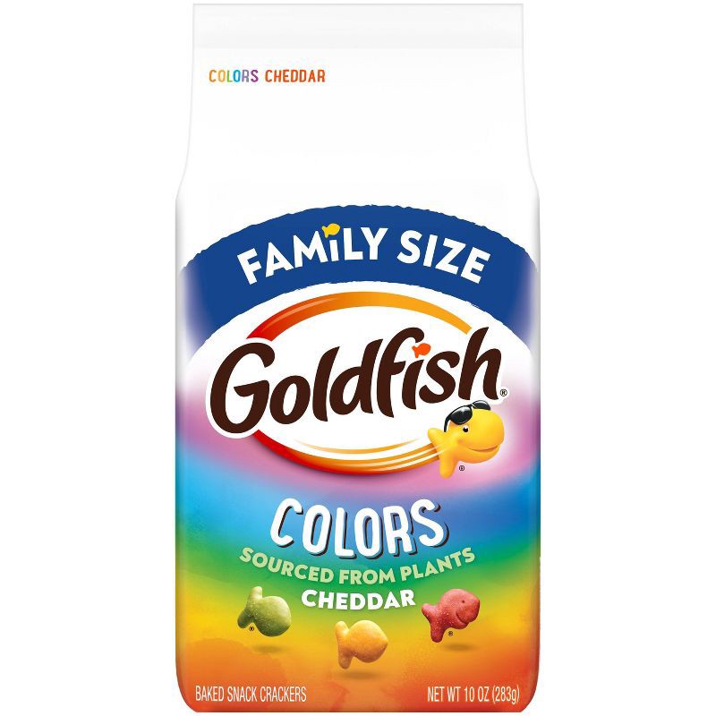 slide 1 of 5, Goldfish Colors Crackers Family Size Bag - 10oz, 10 oz