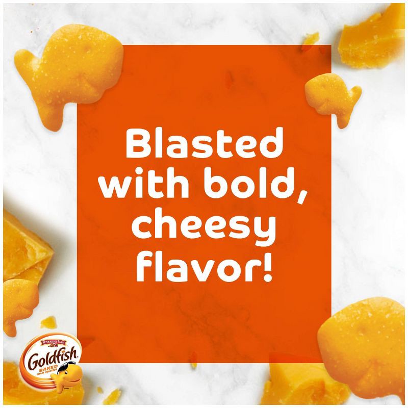 slide 2 of 6, Goldfish Flavor Blasted Xtra Cheddar Crackers Family Size Bag - 10oz, 10 oz