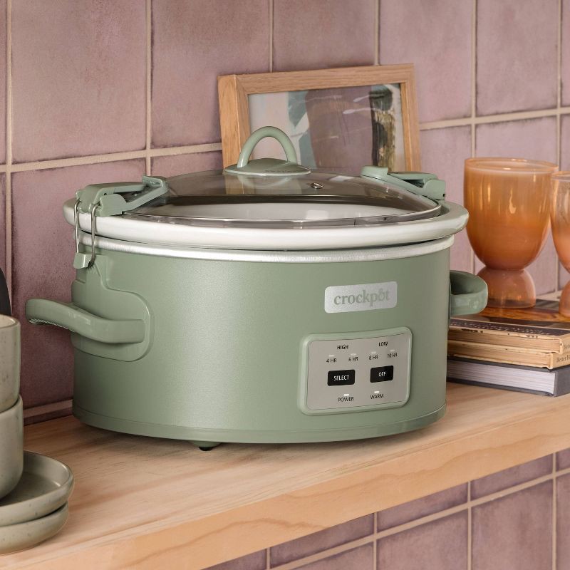  Crock-Pot 6 Quart Programmable Slow Cooker and Food