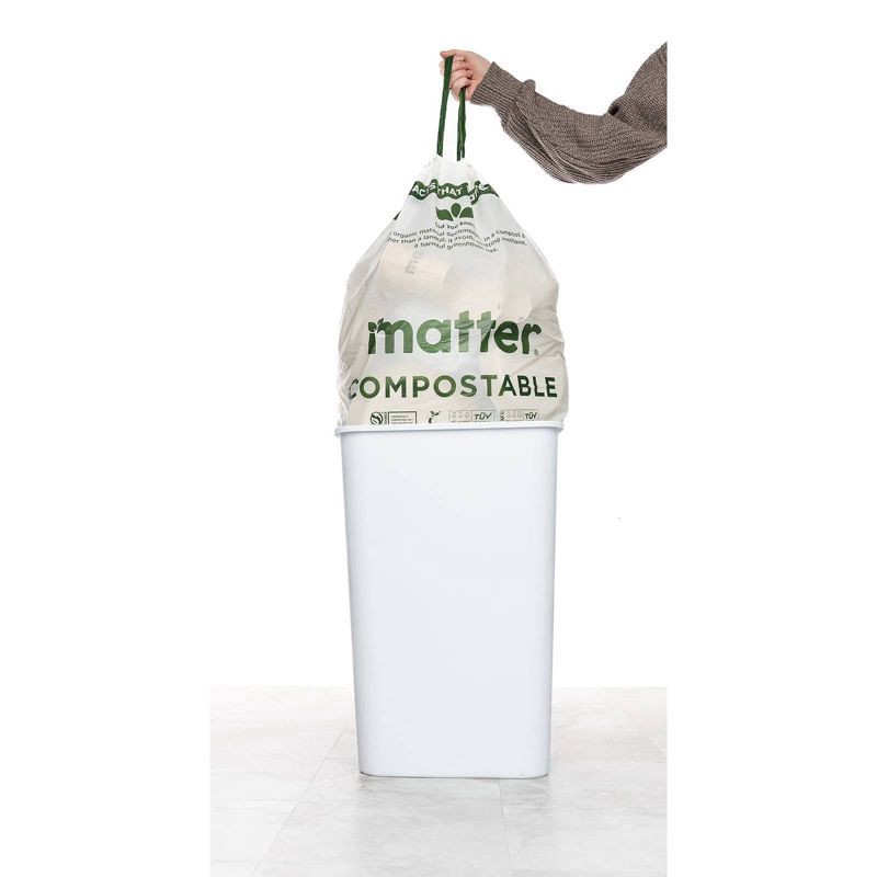 slide 3 of 19, Matter Compostable Tall Kitchen Trash Bags - 13gal/40ct, 40 ct; 13 gal