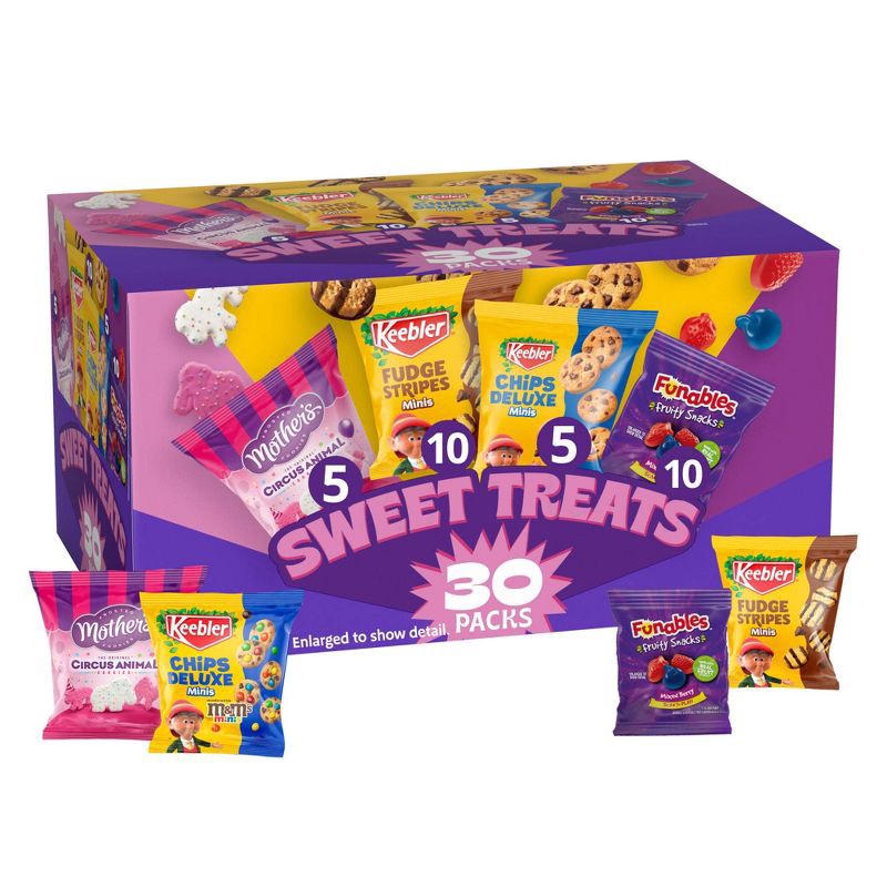 slide 1 of 11, Keebler Sweet Treat Cookie Variety Pack - 30ct, 30 ct