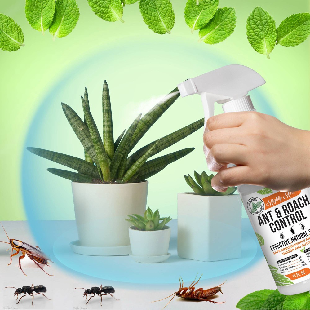 slide 2 of 4, Mighty Mint Ant & Roach Repellent - 15oz, 15 oz
