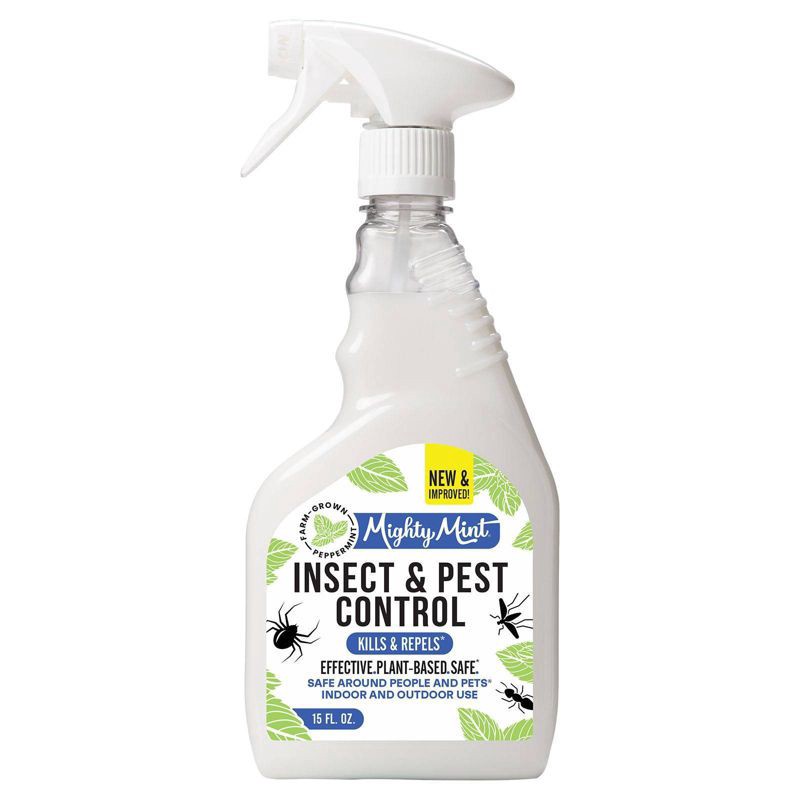 slide 1 of 9, Mighty Mint Insect & Pest Control - 15oz: Pump Spray, Ready to Use, Indoor Outdoor, Peppermint Oil, 15 oz