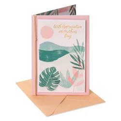 Carlton Cards Mother's Day Card Landscape with Cord
