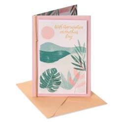 Carlton Cards Mother's Day Card Landscape with Cord