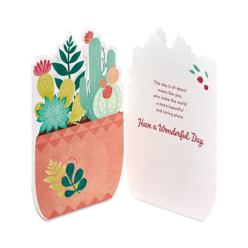 slide 2 of 5, Carlton Cards Mother's Day Card Potted Succulents, 1 ct