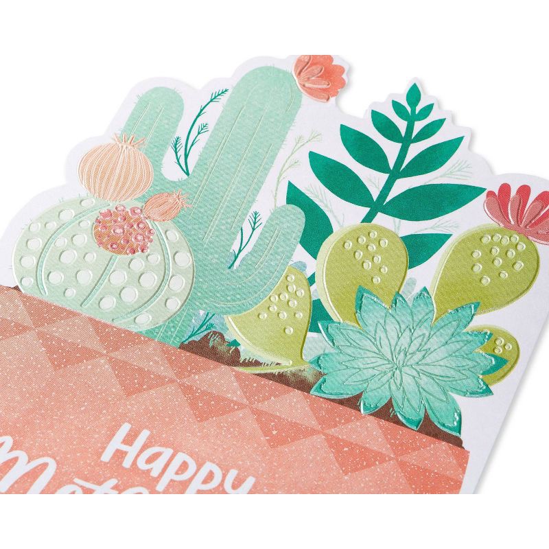 slide 5 of 5, Carlton Cards Mother's Day Card Potted Succulents, 1 ct