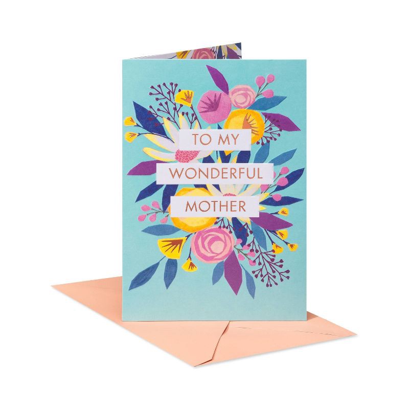 slide 1 of 6, Carlton Cards Mother's Day Card 'To My Wonderful Mother', 1 ct