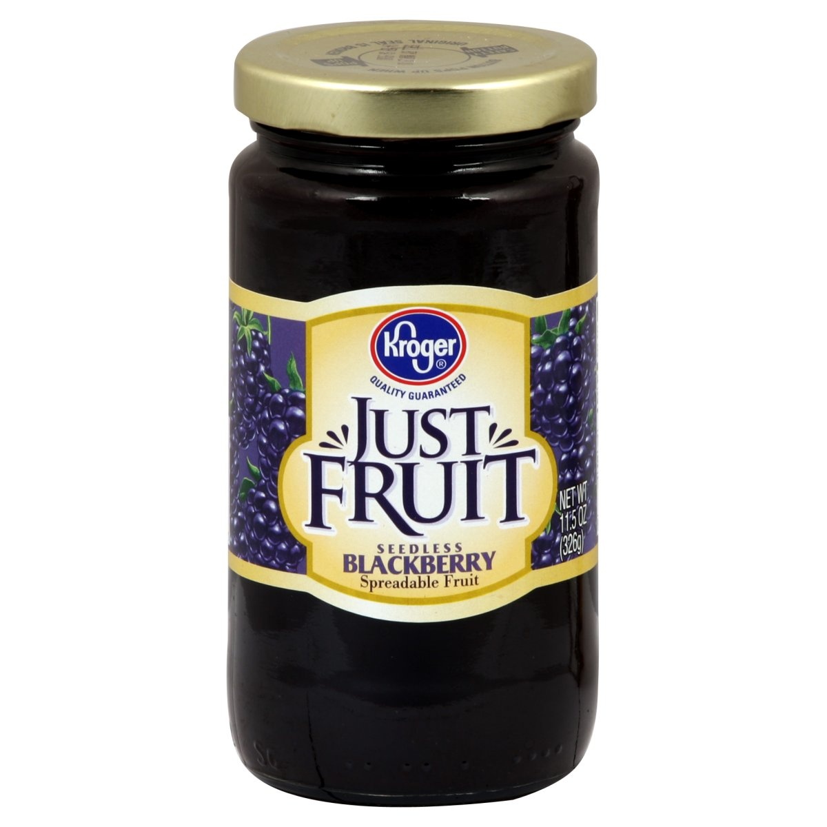 slide 1 of 1, Kroger Just Fruit Blackberry Jelly, 11.5 oz