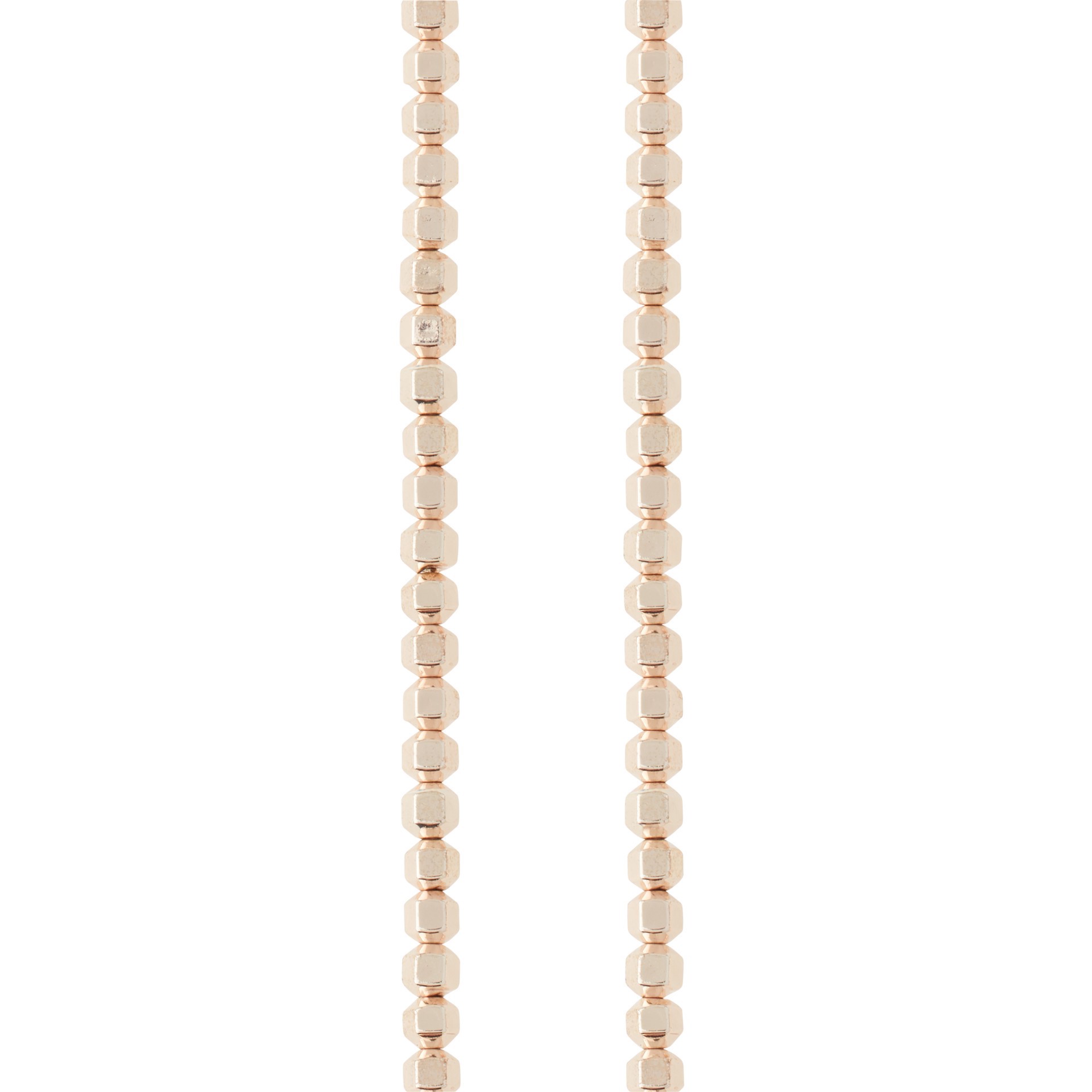 slide 2 of 5, Rose Gold Hematite Bicone Beads, 4mm By Bead Landing, 4 mm