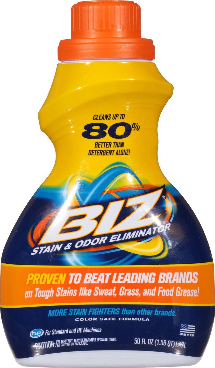 slide 2 of 11, Biz Stain Odor Elim Liquid, 50 oz