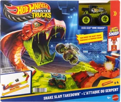 Hot Wheels Monster Trucks Snake Slam Takedown Playset