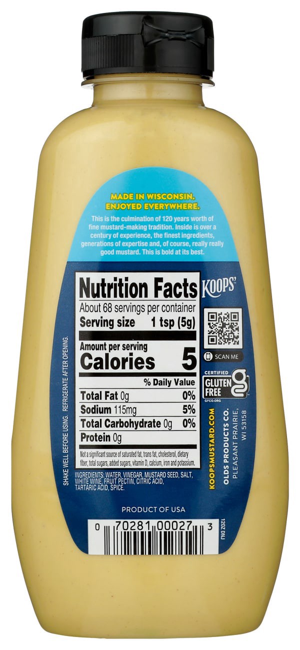 slide 4 of 5, Koops' Dijon Mustard 12 oz, 12 oz