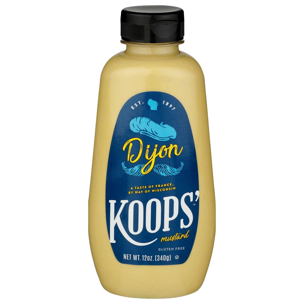 slide 1 of 5, Koops' Dijon Mustard 12 oz, 12 oz