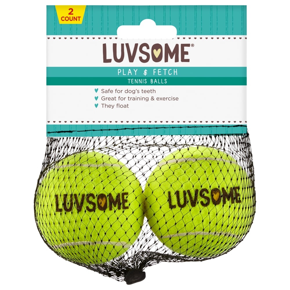 slide 1 of 2, Luvsome Tennis Balls, 2 ct