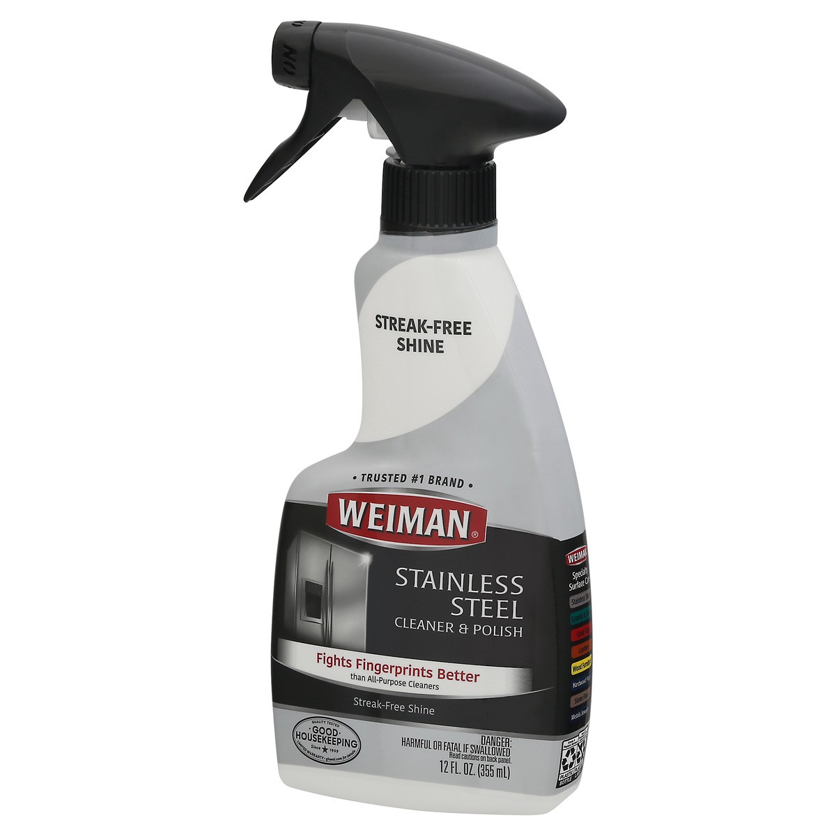 slide 8 of 12, Weiman Stainless Steel Cleaner Trigger, 12 fl oz