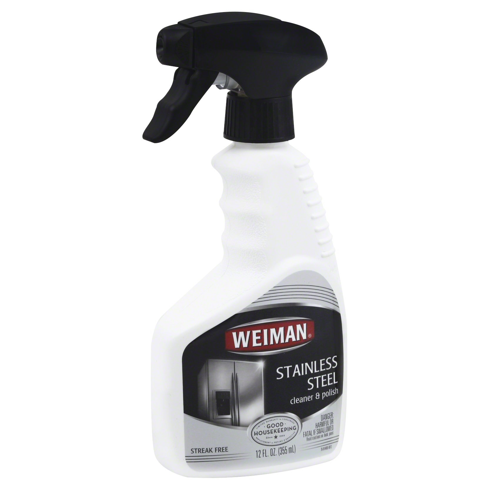 slide 1 of 1, Weiman Stainless Steel Cleaner and Polish, 12 fl oz