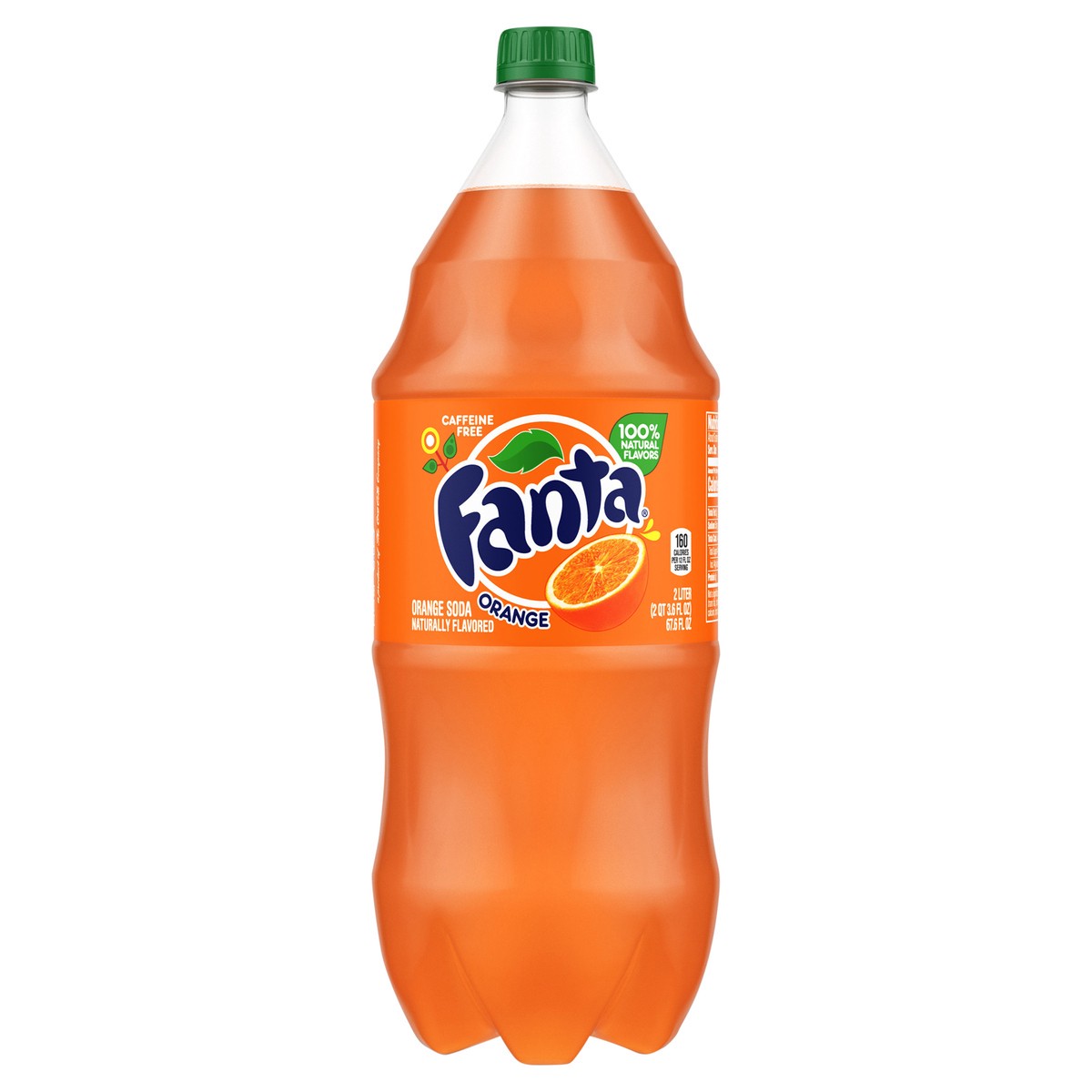 slide 1 of 5, Fanta Orange Soda Bottle- 2 liter, 2 liter