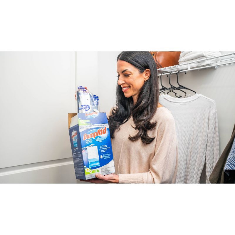 slide 6 of 7, DampRid Moisture Absorber Hanging Bag - Fresh Scent - 46.2oz/3pk, 46.2 oz, 3 ct