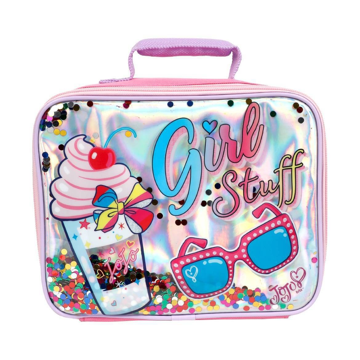 slide 1 of 3, JoJo Siwa Lunch Box - Pink, 1 ct