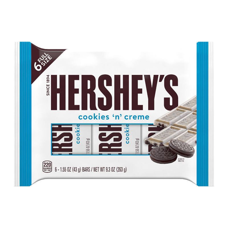 slide 2 of 7, Hershey's Cookies 'n Creme Full Size Candy Bars - 6ct, 6 ct