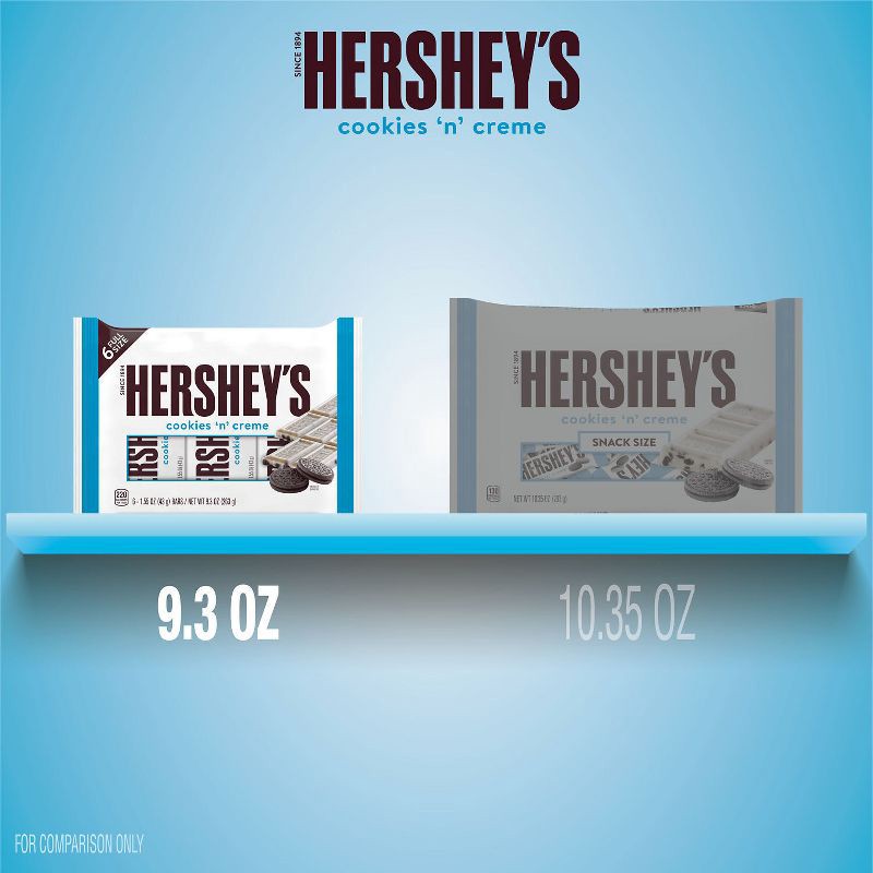 slide 7 of 7, Hershey's Cookies 'n Creme Full Size Candy Bars - 6ct, 6 ct