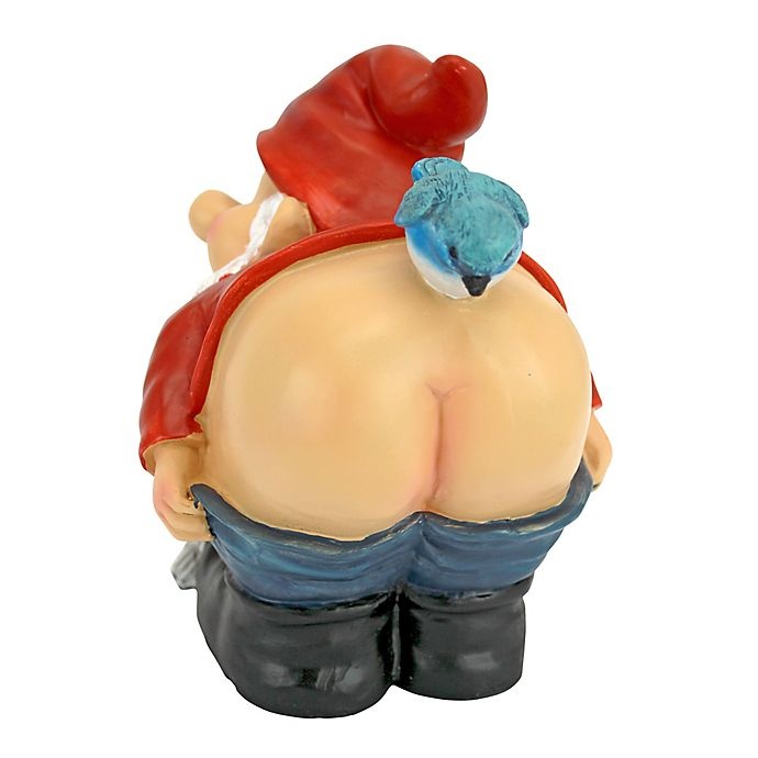 slide 5 of 5, Design Toscano Loonie Moonie Bare Buttocks Garden Gnome Statue, 1 ct