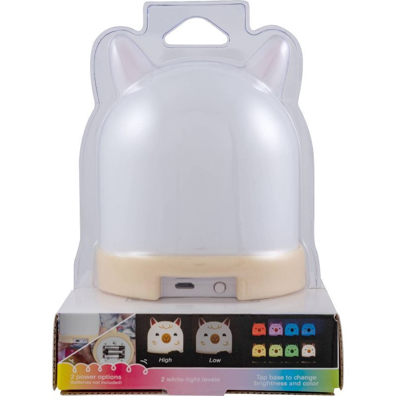 slide 8 of 9, Lights by Night Silicone Llama Color Changing LED Tabletop Lamp, 1 ct