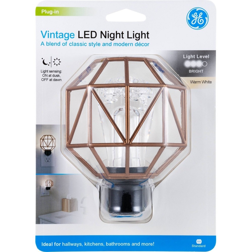 General Electric LED Night Light Geometric Shade 1 ct Shipt