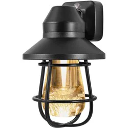 General Electric GE Farmhouse LED Night Light Black Cage